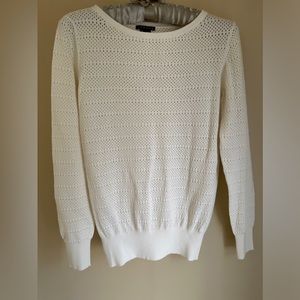 Theory White Sweater